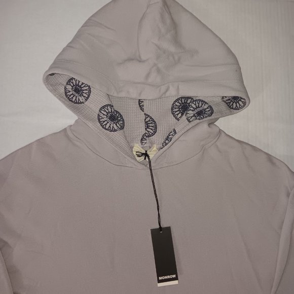 MONROW  WOMEN'S WHEEL DETAIL SWEATSHIRT - Picture 2 of 8